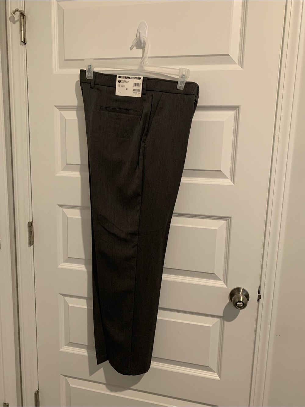 Men's Tailored Dress Pants in Charcoal Gray